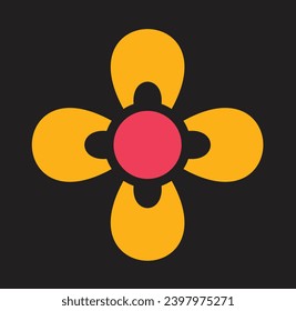 this is floral icon design