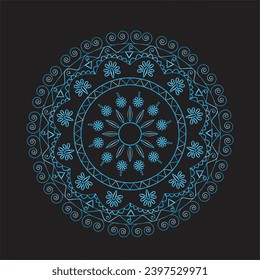 this is floral mandala design