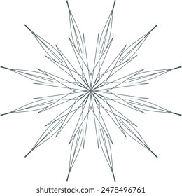 This is a floral mandala design icon