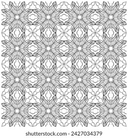 This floral motif with a combination of leaves, twigs and diamonds provides a simple and traditional innovation that looks very beautiful and is suitable for use as a fabric motif.