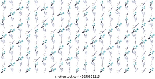 Este padrão floral ilustração perfeita traz um toque natural para projetos criativos como papelaria, tecido e arte digital.