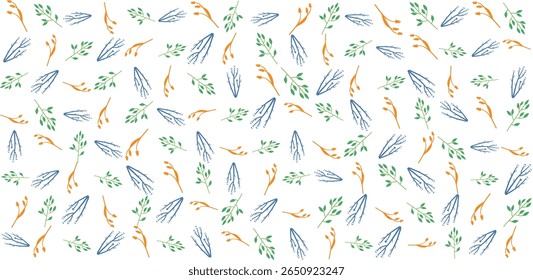 Este padrão floral ilustração perfeita traz um toque natural para projetos criativos como papelaria, tecido e arte digital.