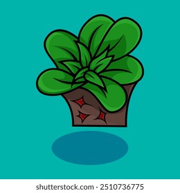 Dieses florale Vektordesign mit blauem Hintergrund eignet sich sehr gut für Schlafzimmerdekorationsplakate und andere.