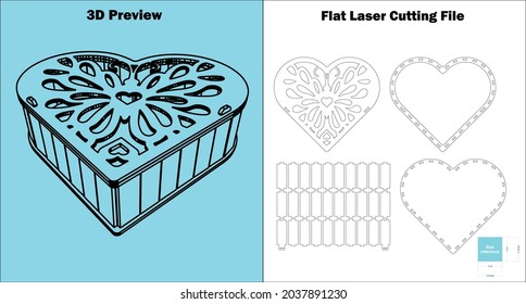 this flower box is really perfect as a gift that can be used for all 3mm materials thicknesses.