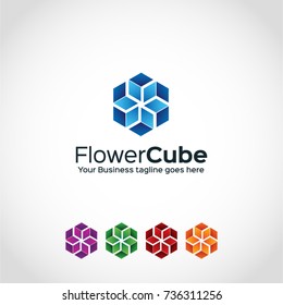 This is a Flower cube logo used for many purposes.