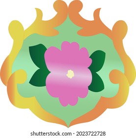 this is a flower logo design  