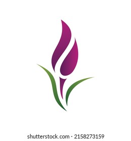 This is a flower logo design eps file