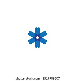 This is a flower shaped logo
