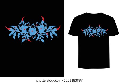 This is flower t-shirt design, love that, symbol of love and enjoy.