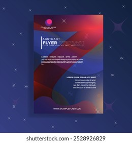 This flyer design uses soft abstract gradients with pastel colors, creating an elegant and professional impression. Suitable for any business promotion with clear typography and modern visuals.