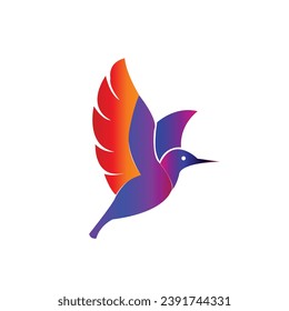 this is flying bird vector