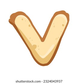 This font is a delightful and adorable representation of bread cookies and biscuits with a cute and kawaii twist.