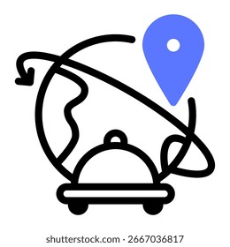 This Food distribution icon is suitable for Starvation, Humanitarian, and related fields.