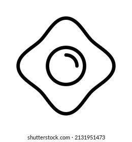 This is a food icon that uses a outline style
