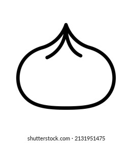 This is a food icon that uses a outline style