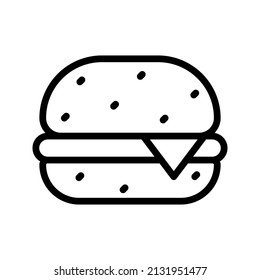 This is a food icon that uses a outline style