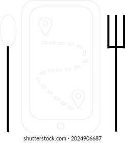 This is food icon which is simple and minimal.
