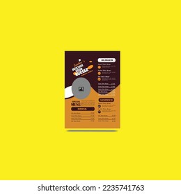 this is a food menu card design