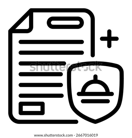 This Food policy icon is suitable for Starvation, Humanitarian, and related fields.