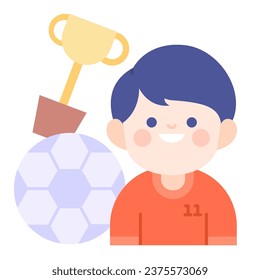 This Football Player icon is suitable for Universal Children Day