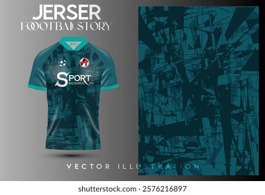 This football shirt comes in an emerald green colourway and features an intricate and dimensional graphic design. It features a classic collar design and sleeves that are trimmed in a different colour