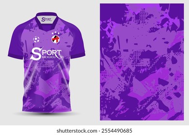 This football shirt is designed in bright purple with interesting patterns. The shirt is tailored to look modern and stylish. It is suitable for athletes and football fans who love outstanding fashion