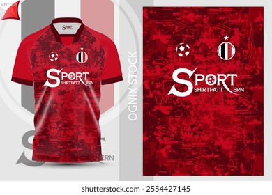 This football shirt has a red and black pattern. In addition, the shirt has a modern and interesting design. It is very suitable for football fans or sports enthusiasts.