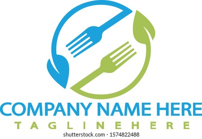 This is a fork and leaf food Shop Logo Design. this logo download content is 300 ppi print ready ai and eps files .. This logo design for all creative business. Consulting, Excellent logo, simple and unique 