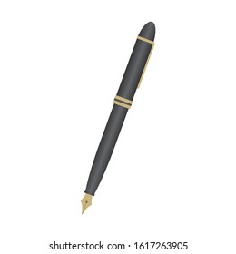 This is a fountain pen.Image of a writer and an author.