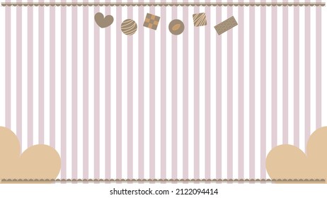 This is a frame illustration of Valentine's Day chocolates.