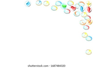 Dies ist ein Bild der Illustration des traditionellen japanischen Spielzeugs "OHAJIKI" und "Marmor".
