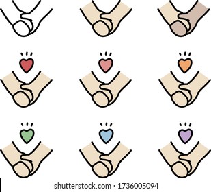 this is frat icon set of heart.