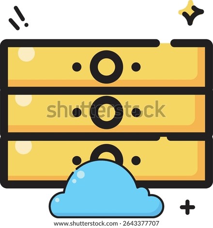 This free database fill icon is suitable for illustrating data management, cloud integration, and information processing concepts. Useful for various graphic design projects.