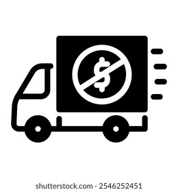 This Free Delivery icon is suitable for shopping, online shopping, etc.