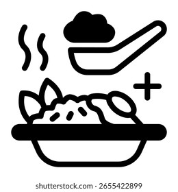 This Fried rice icon is suitable for Indonesian culture, etc.