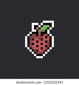 this is fruit icon in pixel art with simple color and black background this item good for presentations,stickers, icons, t shirt design,game asset,logo and your project.