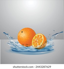 Esta fruta utiliza un efecto de agua que la hace más fresca y esta fruta se puede utilizar para promociones como banners y fondos, etc
