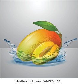 This fruit uses a water effect which makes it fresher and this fruit can be used for promotions such as banners and backgrounds, etc