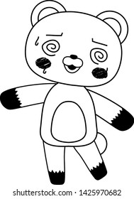 This is a full-length illustration of the cute Bear character set.