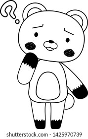 This is a full-length illustration of the cute Bear character set.