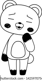 This is a full-length illustration of the cute Bear character set.