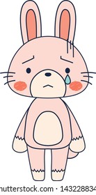 This is a full-length illustration of the cute white Rabbit character.