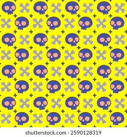 This fun and quirky skull and crossbones pattern is perfect for a variety of projects!