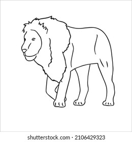 this is a funny cute and beautiful Lion images line art ,outline drawing,vector art and illustrations art