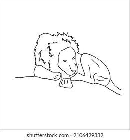 this is a funny cute and beautiful Lion images line art ,outline drawing,vector art and illustrations art