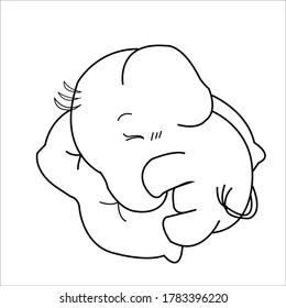 this is funny elephant coloring page 
