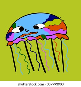 This is funny jelly fish.