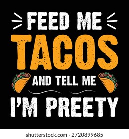 This funny t-shirt design features a bold taco-inspired message that celebrates food humor and relaxed style. Perfect for casual outings, festivals, or everyday wear, the playful quote connects with people who enjoy expressive fashion and lighthearted concepts