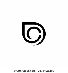 This futuristic and dynamic logo combines the letters D and C into a bold, minimalist design. The clean curves and sharp angles give it a high-tech feel, ideal for industries like software development