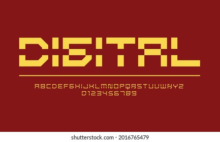 this is a futuristic font. This type of typography is suitable for titles, logos, other design needs. 
